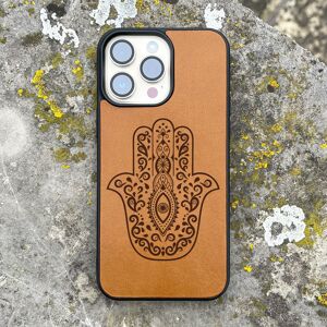 Coque iPhone en cuir – Main de Hamsa