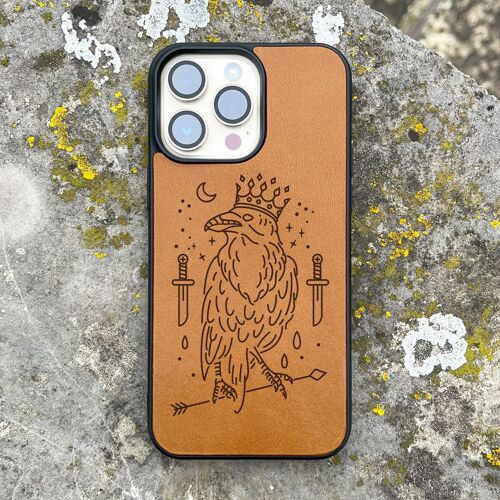Leather iPhone Case – Raven King