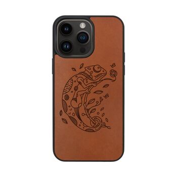 Coque iPhone en cuir – Caméléon 5