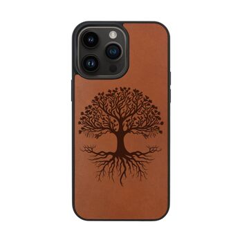 Coque iPhone en cuir – Arbre de Vie 5