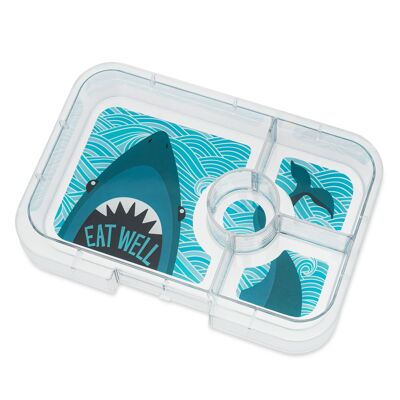 Yumbox Tapas XL bento lunchbox plateau supplémentaire 4S - Requin