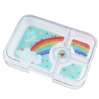 Yumbox Tapas XL bento lunchbox plateau supplémentaire 4S - Arc-en-ciel