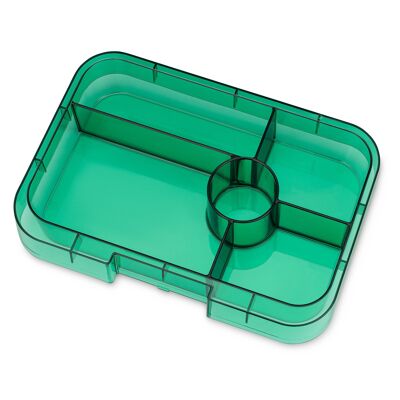Yumbox Tapas XL bento lunchbox vassoio extra 5S - Verde trasparente