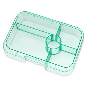 Yumbox Tapas XL bento lunchbox plateau supplémentaire 5S - Clear Aqua