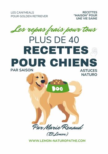 Livre de 43 recettes de repas pour Golden Retriever 2