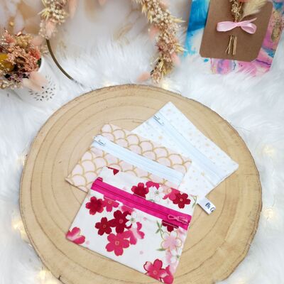 Astuccio in cotone con cerniera, formato S
