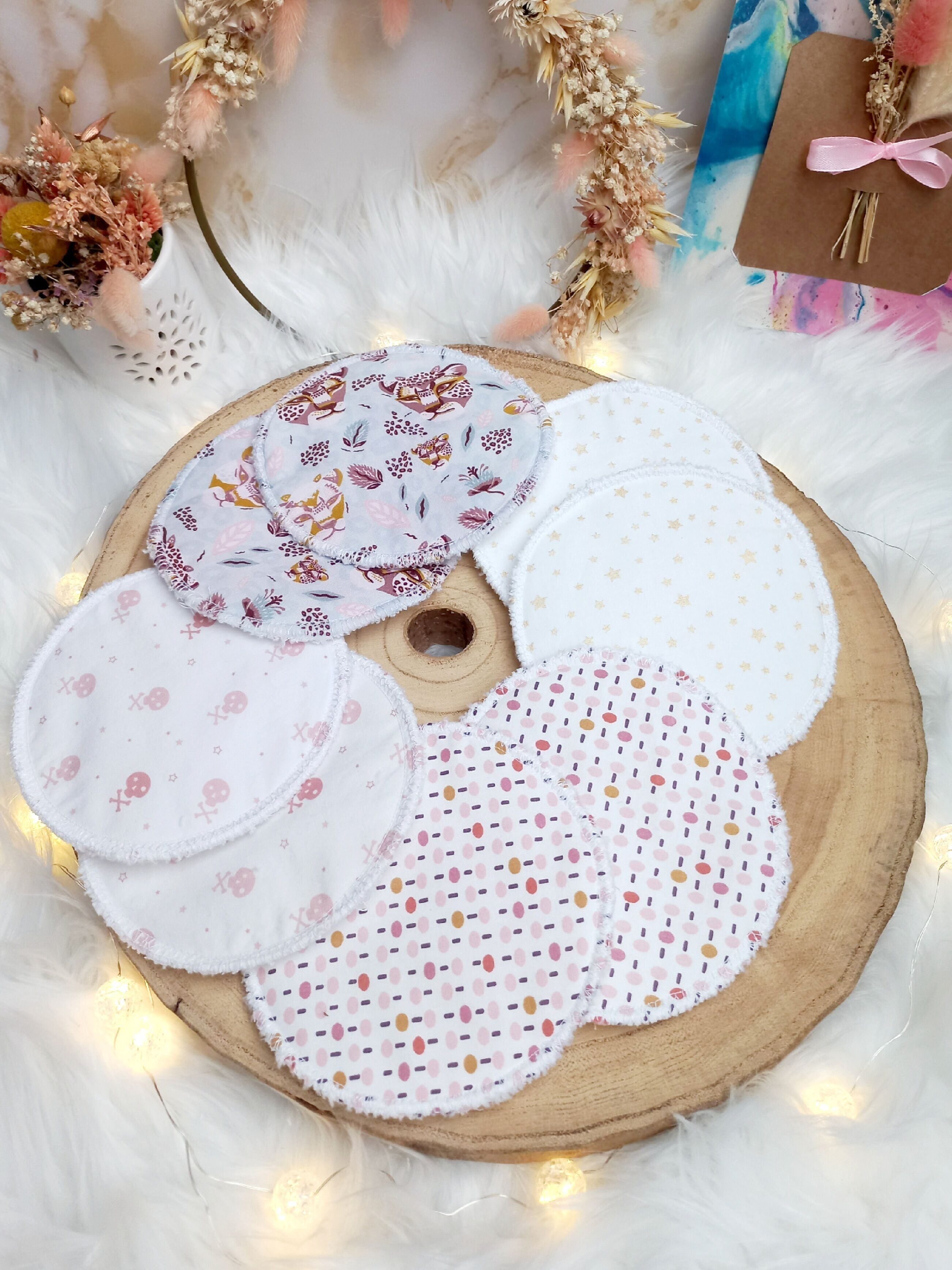 Coppia di coppette assorbilatte lavabili