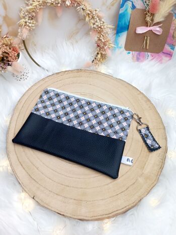 Pochette en simili cuir et coton 4