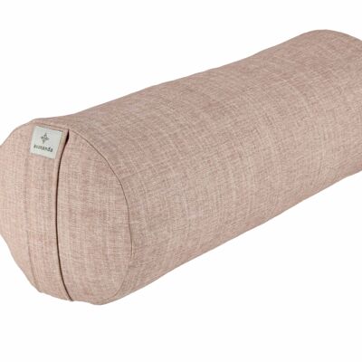 Buckwheat Hull Bolster Round (powder pink)