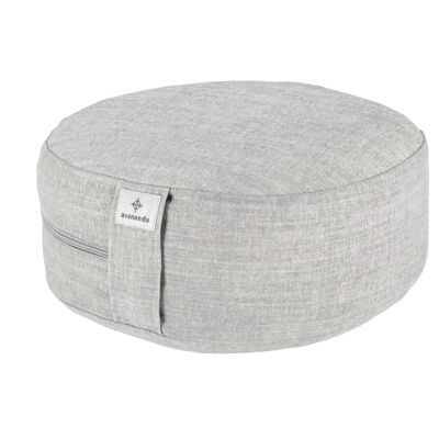 Coussin en coque de sarrasin ZAFU (gris clair)