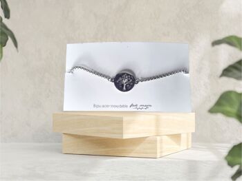 Bracelet arbre de vie - lien coulissant -  acier inoxydable