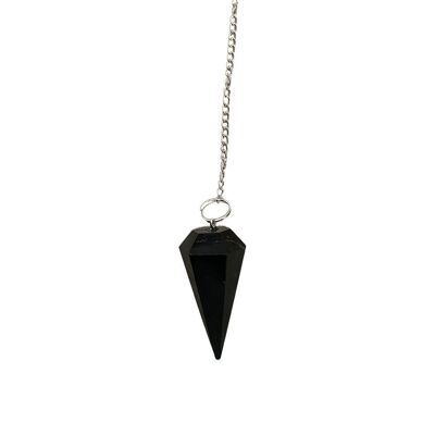 Pendule avec Chaîne - Tourmaline Noire