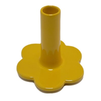 Candle holder Jasmine yellow