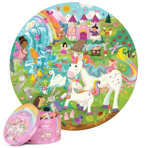 boppi 150 Piece Round Jigsaw Puzzle - Unicorn BRP009