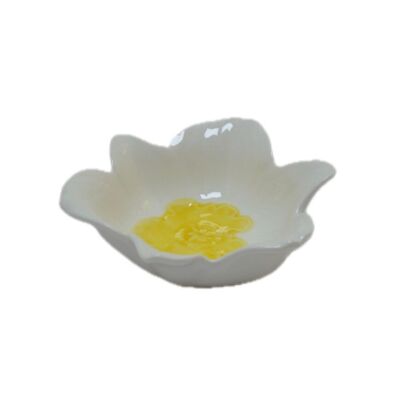 Ciotola Daffodil bianco/giallo