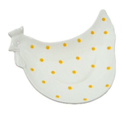 Plate Chicken white/yellow