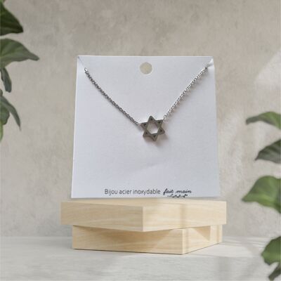 Star necklace Stainless steel