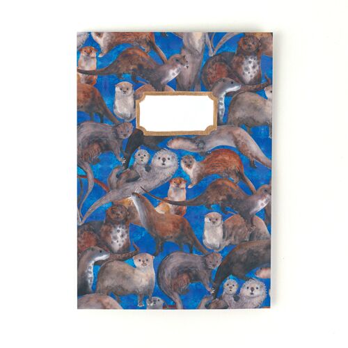 Raft of Otters Print Lined Journal