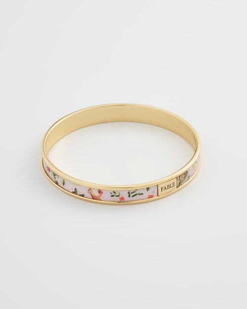 Meadow Creatures Printed Bangle - Lilac
