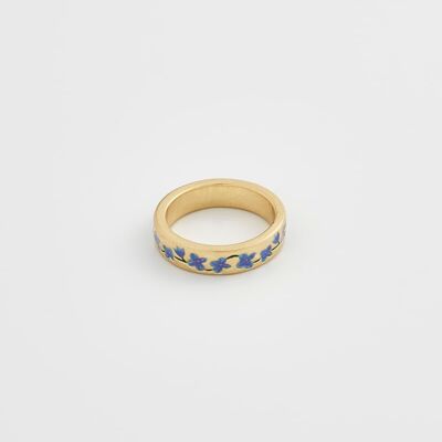 Blue Forget Me Not Ring