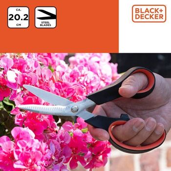 Cisailles de jardinage polyvalentes Black+Decker 3