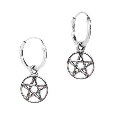 Cerchi d'argento del pentagramma