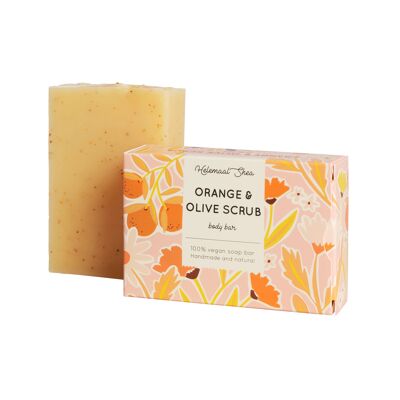 Orange and Olive scrub soap