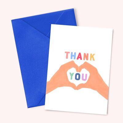 A6 “Thank you” card (with colored envelope)