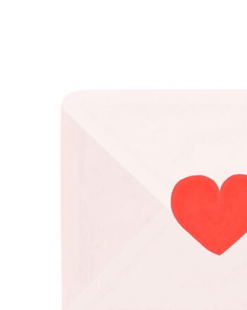 Carte A6 "This is a Love Letter" (avec enveloppe de couleur) 2