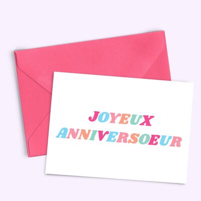 A6 “Birthday Sister” card (with colored envelope)