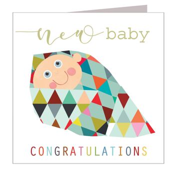 Carte de félicitations pour nouveau bébé NB33 1