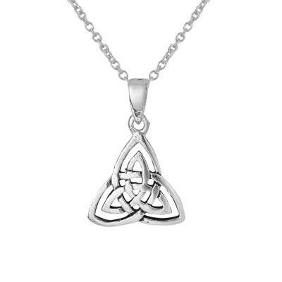 Dainty Goddess Triple Triquetra Necklace