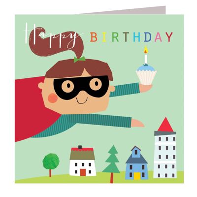 Carte Fille d'anniversaire de super-héros MC24