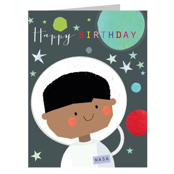 Carte d'anniversaire Mini Spaceman TMC17 1
