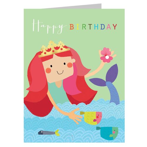 TMC21 Mini Mermaid Birthday Card