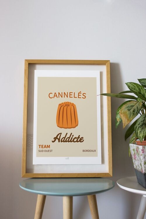 AFFICHE VINTAGE CANNELE DE BORDEAUX