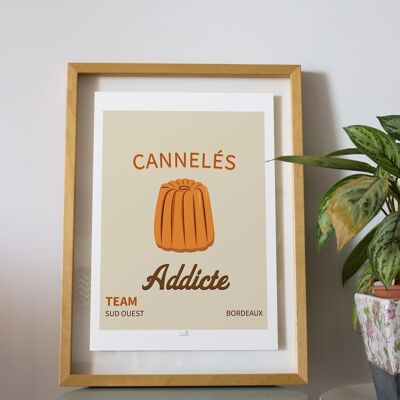 AFFICHE VINTAGE CANNELE DE BORDEAUX