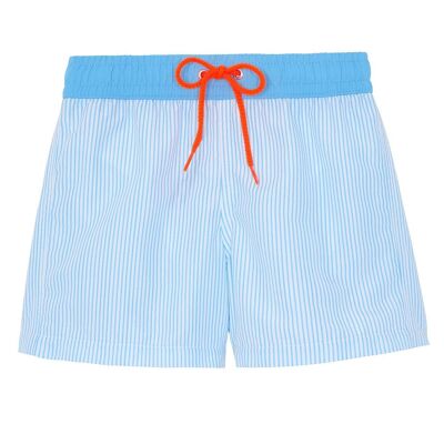 Men's blue striped swimsuit