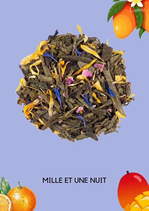 MILLE ET UNE NUIT - Thé vert saveur mangue & orange