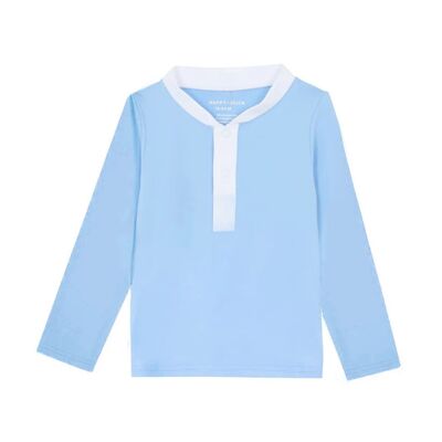 Light blue Mao collar