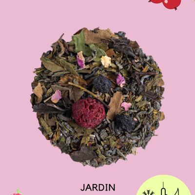 JARDIN D'ENFANCE - Thé blanc saveur groseille, framboise & rose