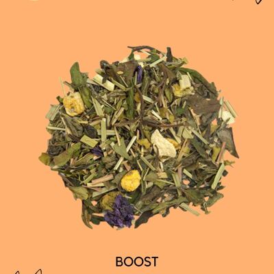 BOOST – Grüner Tee mit Blutorangen- und Zitronengeschmack