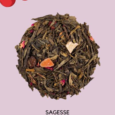 WISDOM - Cherry & raspberry flavored green tea