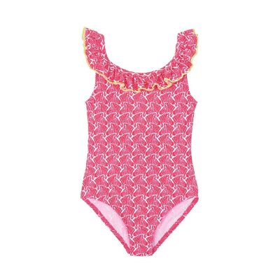 Maillot de bain 1 pièce Zebra rose