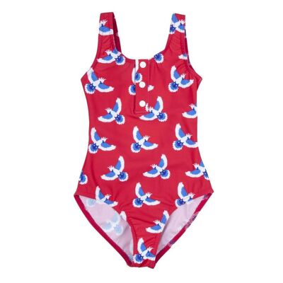 Maillot de bain 1 pièce Parrot rouge