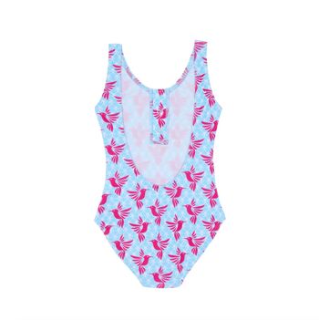 Maillot de bain 1 pièce Colibri rose 3