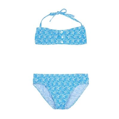 Costume da bagno 2 pezzi Zebra blu