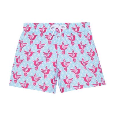 Rosa Kolibri-Badeanzug für Jungen