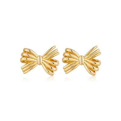 Pendientes lindos y elegantes con lazo de mariposa