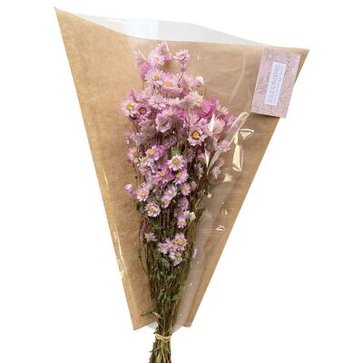 Bunch of sweet dried flowers pink